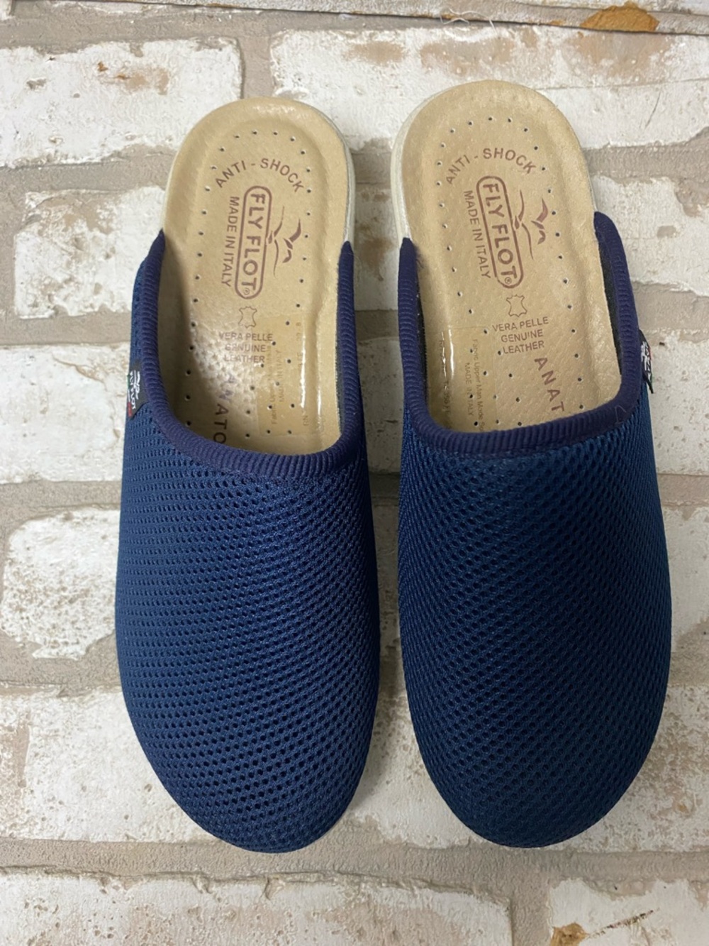 Fly Flot Women’s Navy Slip-On Sandal